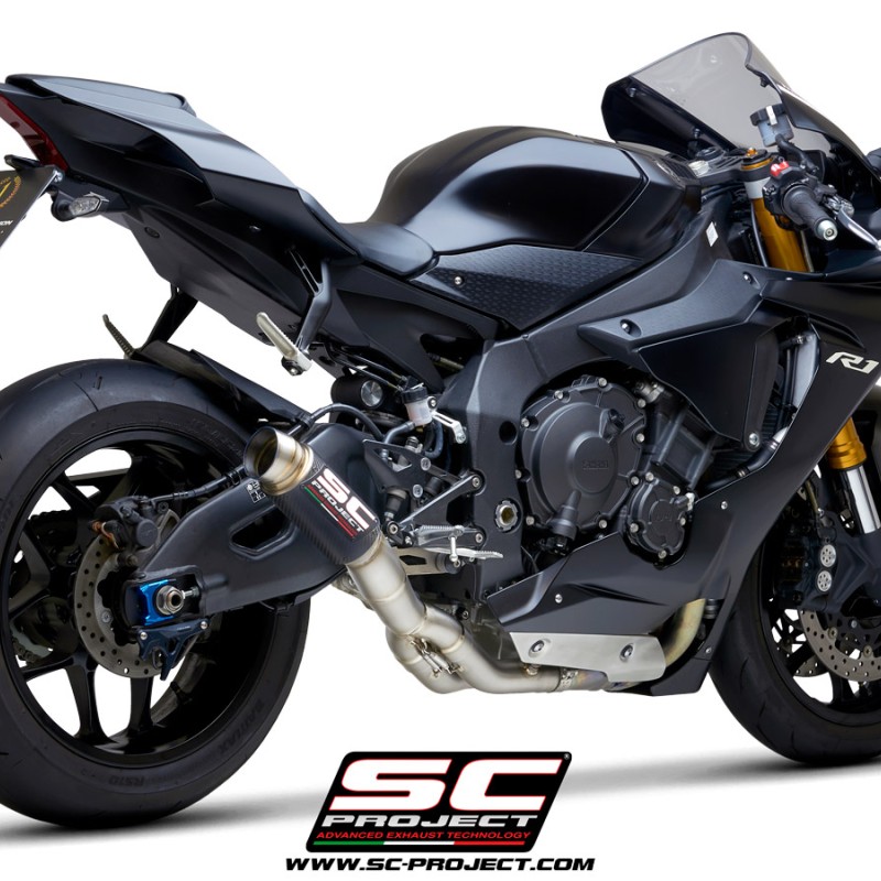 SC-Project GP70-R Titanium Cat-Eliminating Exhaust - Yamaha R1/R1M